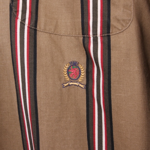 Vintage 90s Stripes Tommy Hilfiger Button Down - Picture 3 of 5